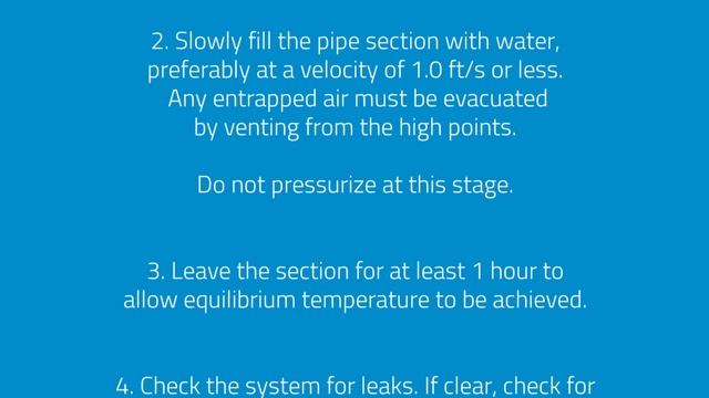 AquaRise Hydrostatic Pressure Test
