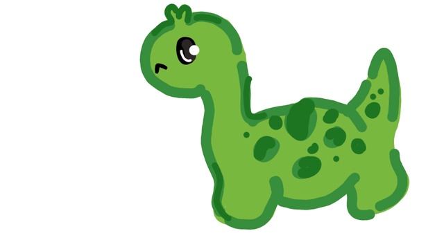 Динозаврик крутится