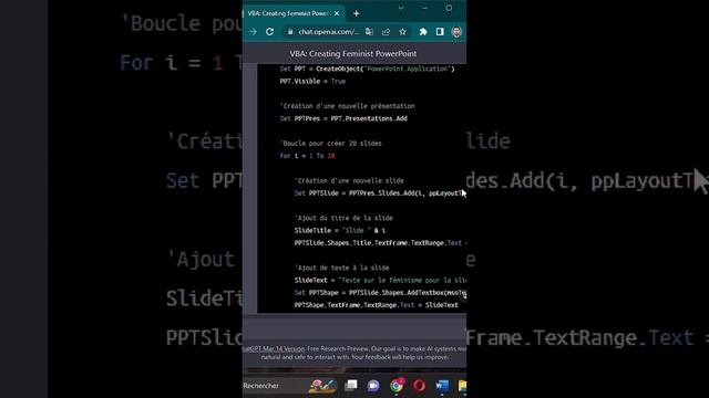 Présentation PowerPoint Sur ChatGPT #powerpoint #astuce #chatgpt #microsoft #ia #hack #tutorial