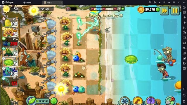 Растение против Зомби 2/PvZ2 Adventure Big Wave Beach Day 25/Большая Пляжная Волна День 25