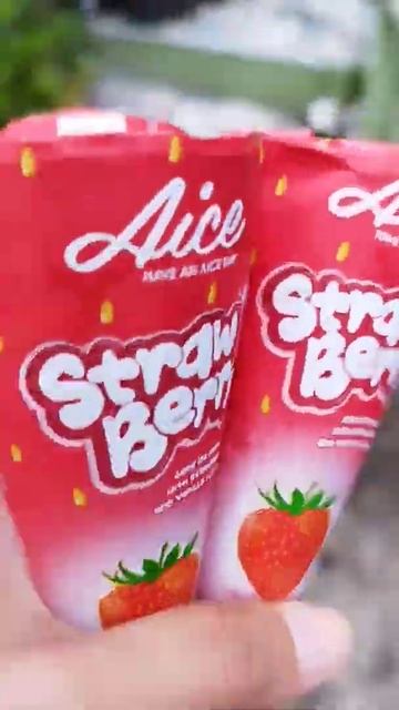 Strawberry Ice Cream Cone Vanilla Flavor