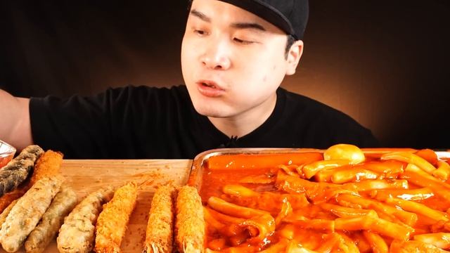 미친식감의 밀가래떡볶이와 여러가지 튀김 먹방~!! 리얼사운드 ASMR Mukbang(Eating Show)