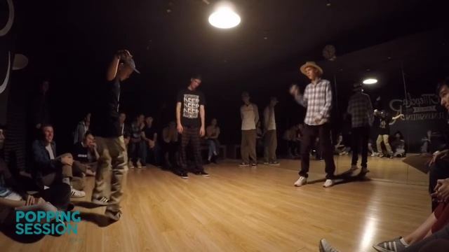 Cacao PIMP Vs NIKO Vs Горожанин  |1/2 FINAL Popping 1x1| POPPING SESSION 4