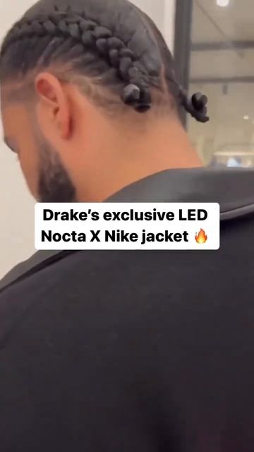 Drake’s Custom Light Up Nocta & Nike Collab Jacket #Nocta