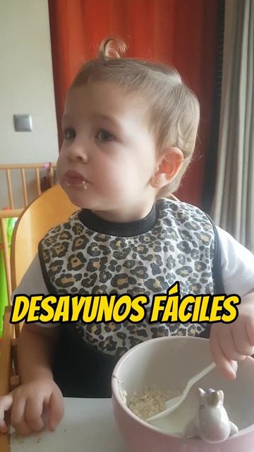Desayuno Fácil Para Mi Bebé 2años/Avena  #shorts #shortsfeed #shortsvideo #shortbaby  #momlife #blw