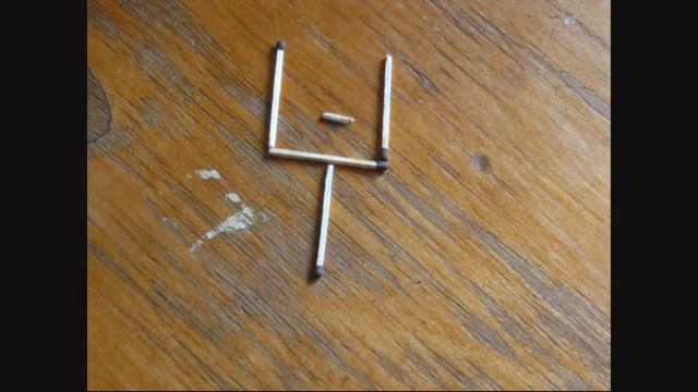 Загадка со спичками. Вынь соринку из рюмки