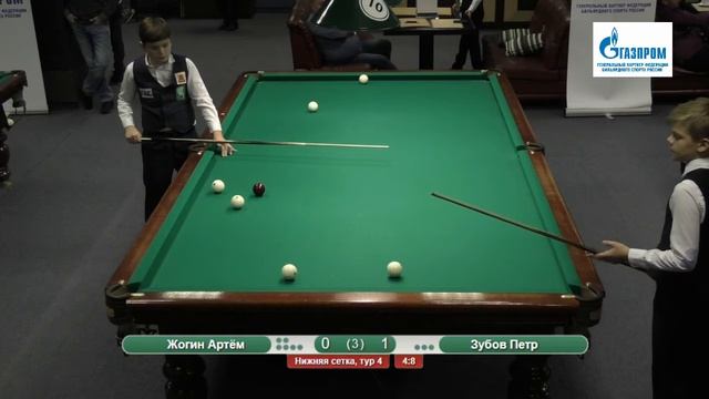 ЖОГИН АРТЕМ V ЗУБОВ ПЕТР | ПЕРВЕНСТВО РОССИИ | БИЛЬЯРД | КАЗАНЬ 9-12 января 2019