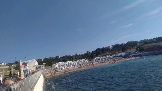 Пляж Солнечный  5.08 24. Волны. Севастополь