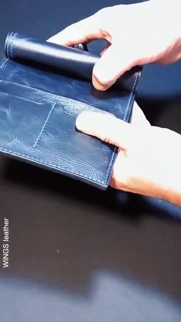 Холдер для документов и денег BIG BOSS из натуральной кожи ручной работы.