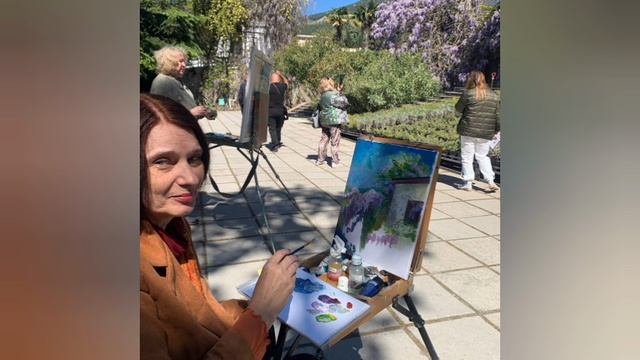 Пленэр в Никитском ботаническом саду