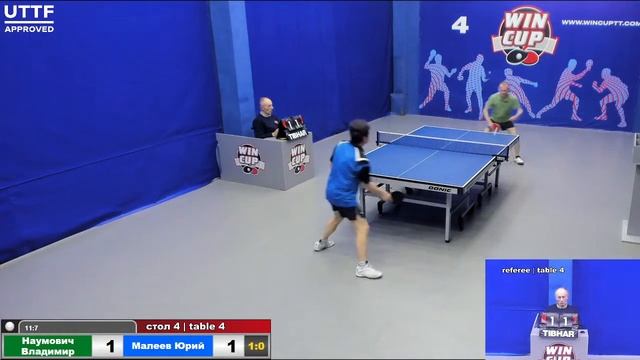 02:40 Наумович Владимир (3:0) Малеев Юрий  стол 4 Юг-4  15.03.21