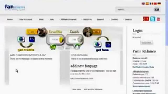 Заработок на Facebook, Twitter и YouTube в евро без вложений