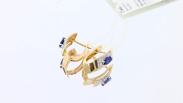 Золотые серьги арт. DБР220434гт