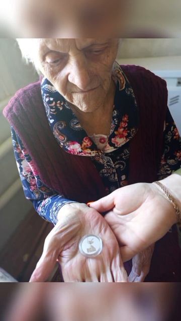 Воспитанники МБДОУ д/с «Красная шапочка» поздравили вдову ветерана Марию Федоровну Пономареву