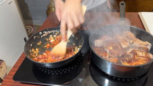 Свиные ребра с черносливом, НЕРЕАЛЬНО вкусная штука.