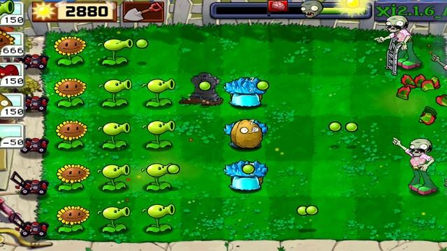 пвз хард мод прохождение 2 серия