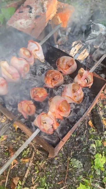 #блюдо #намангале #шампиньоны в беконе #муж #повар