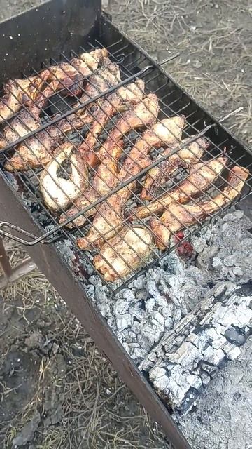 карась на мангале