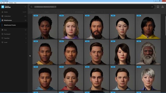 MetaHuman Creator в раннем доступе