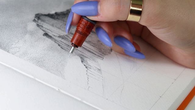 БЕЛАЯ СКАЛА | 4K процесс рисования точками | STIPPLING. DOTWORK. POINTILLISM