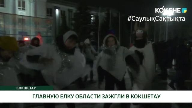 ГЛАВНУЮ ЕЛКУ ОБЛАСТИ ЗАЖГЛИ В КОКШЕТАУ