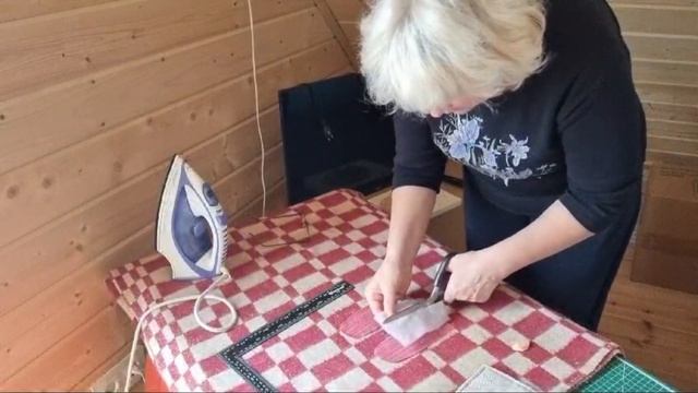 Сумочка в технике лоскутное шитьё(авторская пицца) #пэ