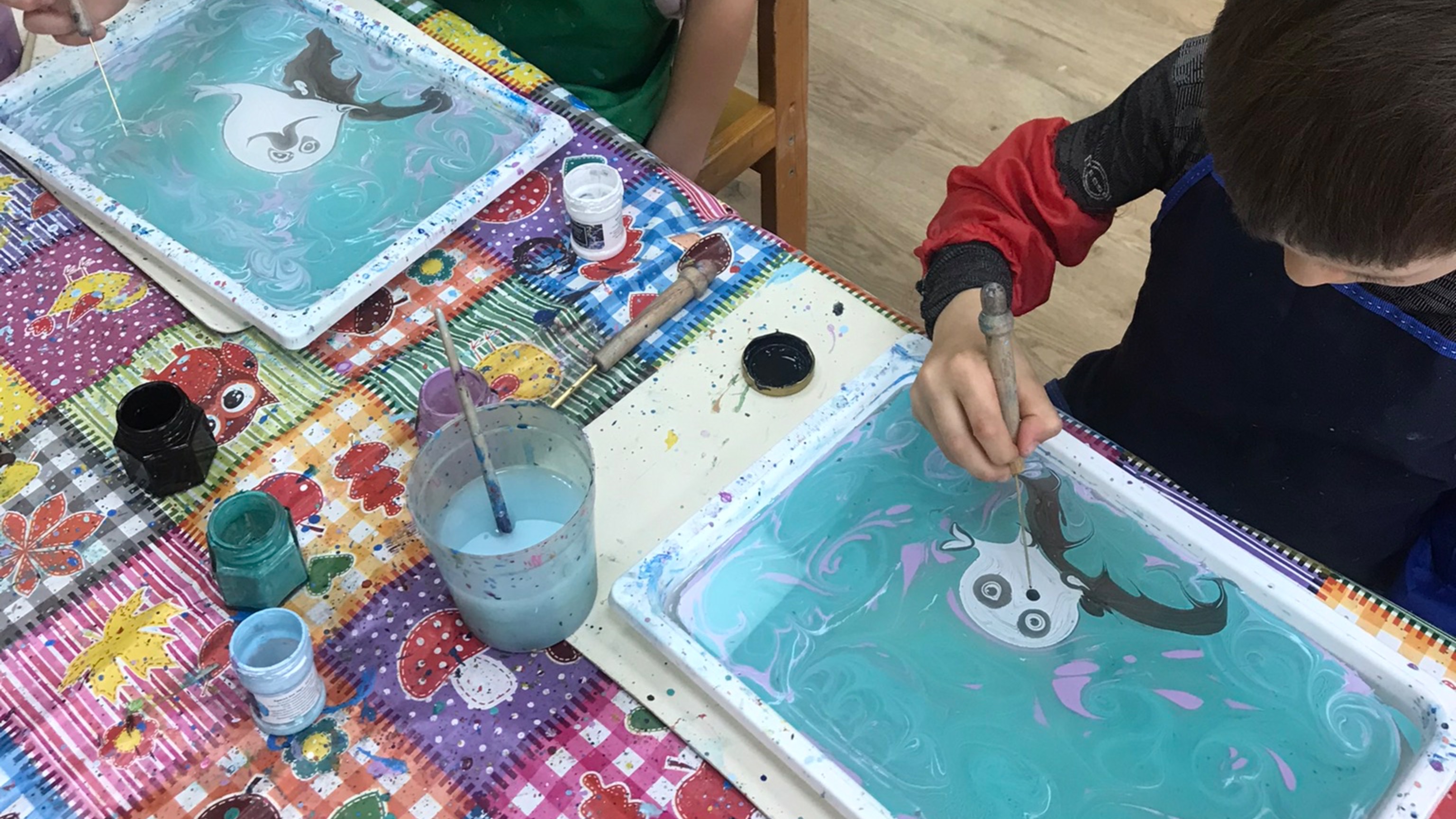 Эбру- рисуем на воде