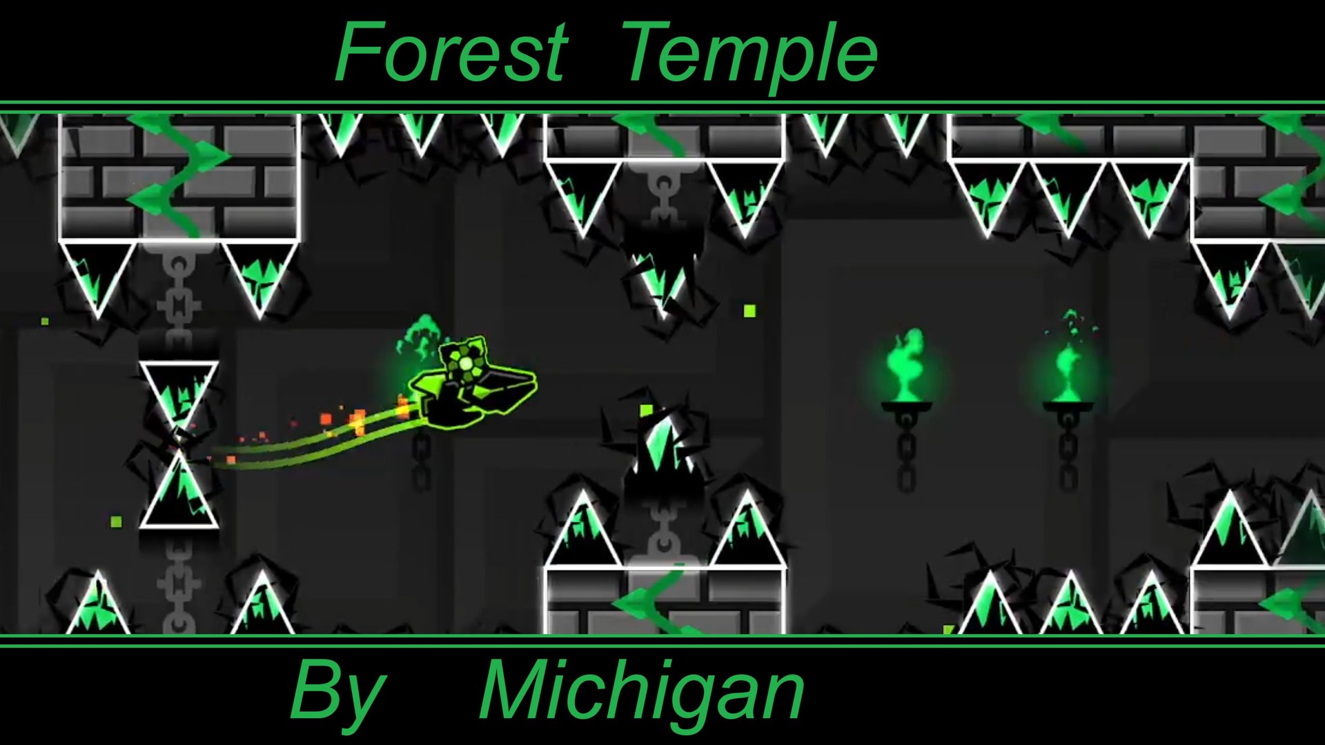 Forest Temple By Michigun I Hard DEMON I Geometry Dash.