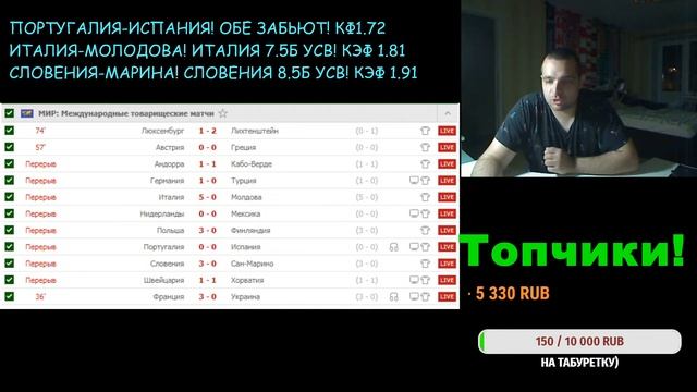 СТРИМ ПО СТАВКАМ!! Португалия-Испания! Нидерланды-Мексика!Франция-Украина!Германия-Турция!