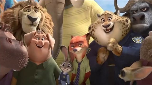 Заставка на канале Disney (зверополис) апрель 2022