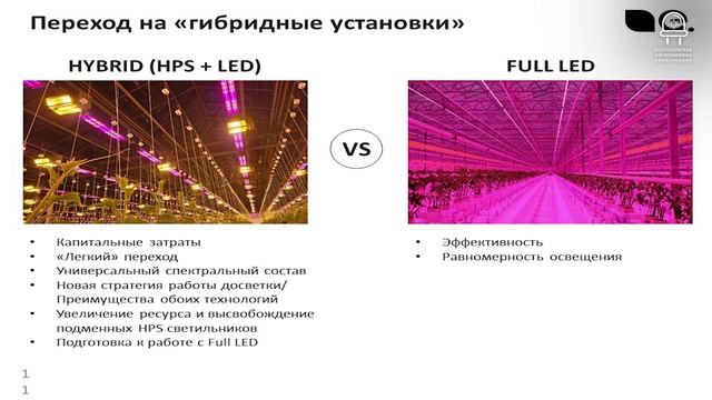 Современный рынок профессионального тепличного освещения. Тенденции развития, оборудование