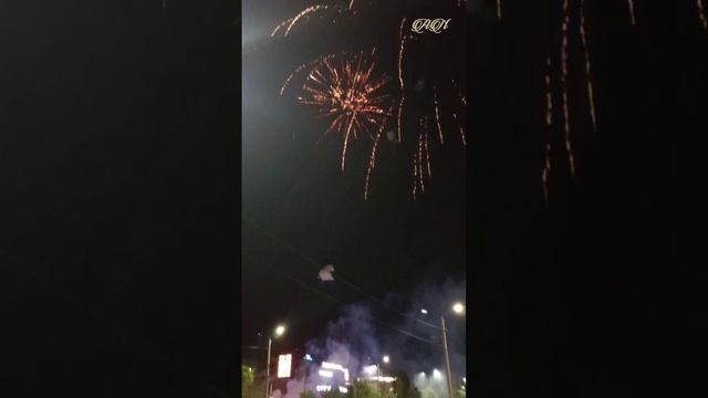 Зрелищный и динамичный салют в Экибастузе в честь Дня Победы 9 мая