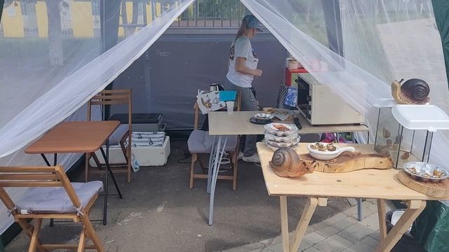 Ярмарка улитки на праздники.