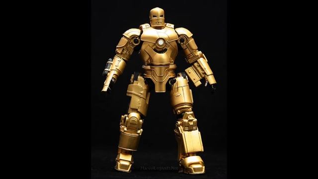 Железный человек Марк 1 Марк 1.3 Голд и Марк 5