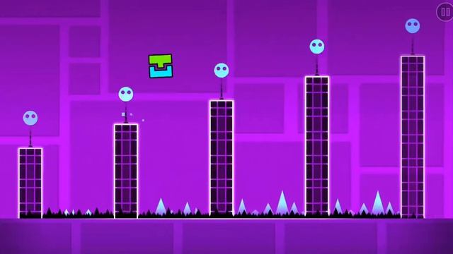 прохождение Stereo Madness Geometry Dash на все монетки (без звука, потому что авторские права)