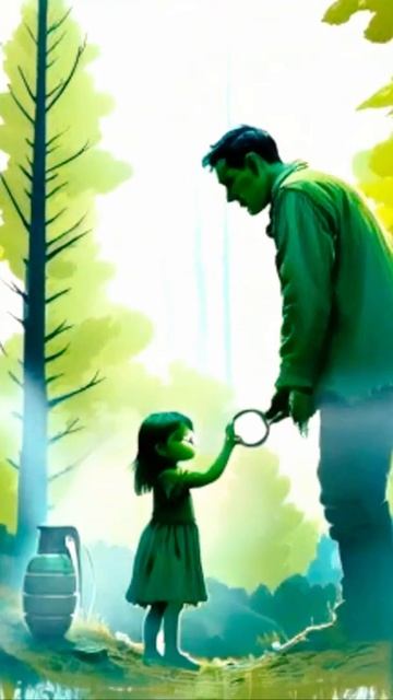 Девочка нашла гранату и узнала секрет папы 💣