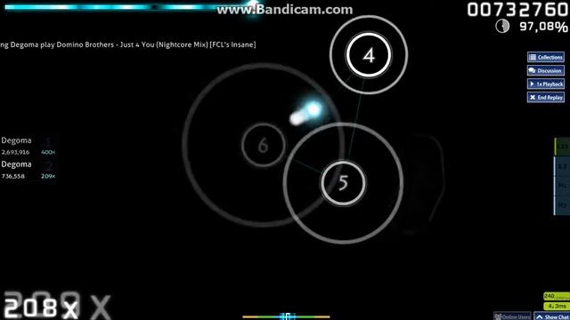 Osu! Скилл на 1к Pp... Domino Brothers - Just 4 You