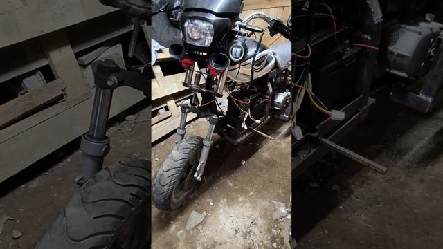 Самодельный трицыкл на базе двигателя от мотоблока. 1 часть.