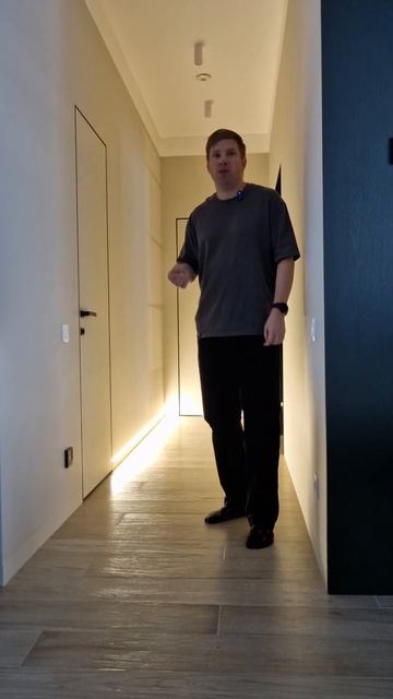 Ночная подсветка в коридоре #ночнаяподсветка #дизайни