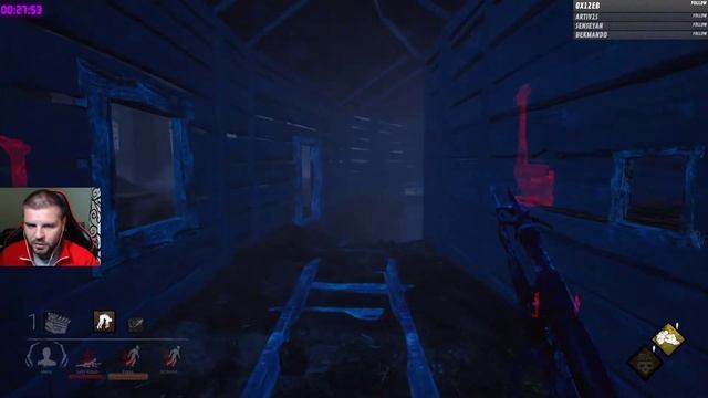 Dead By Daylight/Стрелок/Лучшая катка 4 подвешенных в подвале за две игры!!!