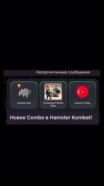 25.06 Новое комбо и Шифр в Хамстер Комбат.