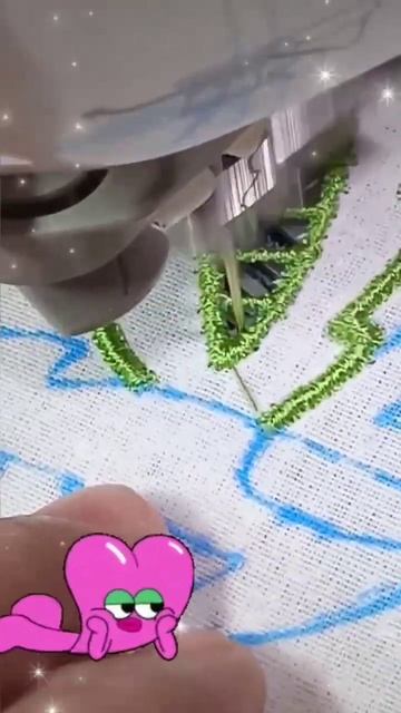 Вышивка Ришелье. Листик. #embroidery #music