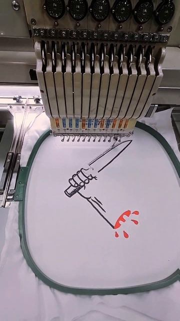 Вышивка в японском стиле - нож, который можно носить ве