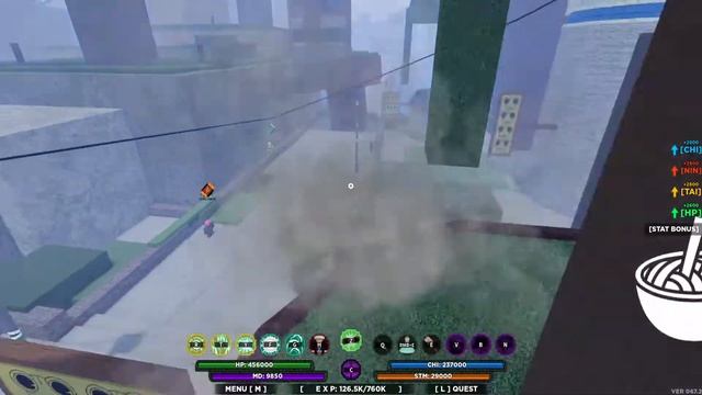 место спавна Bomb Blade в Shindo