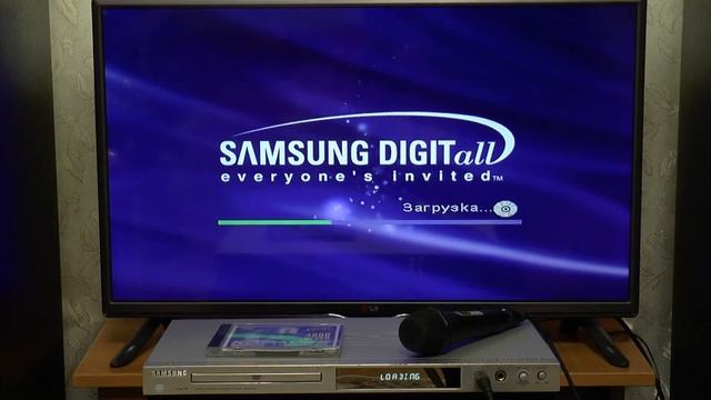 Samsung DVD-K115 - DVD-караоке система - демонстрация работы и внутреннее устройство .