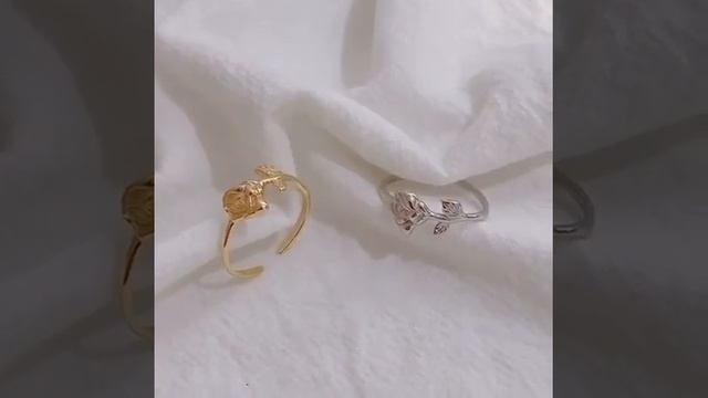 Серебряное золотое открытое кольцо Amaiyllis S925 пробы, рег