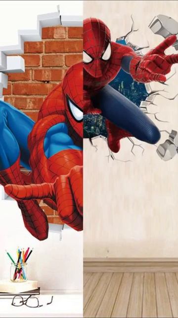 3D Marvel Мстители Настенные наклейки для детей