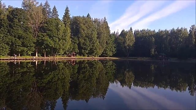 Утренний обзор с нижнего водоёма. Клёвое место, Лосины