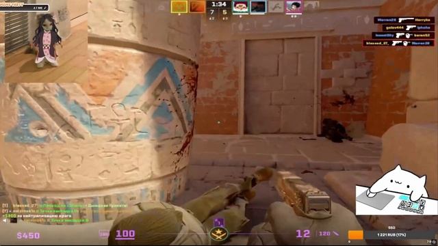 НАЧАЛ ПРИЦЕЛ УБИРАТЬ | CS #cs #cs2 #кс #кс2 #стрим #donk #донк #navi