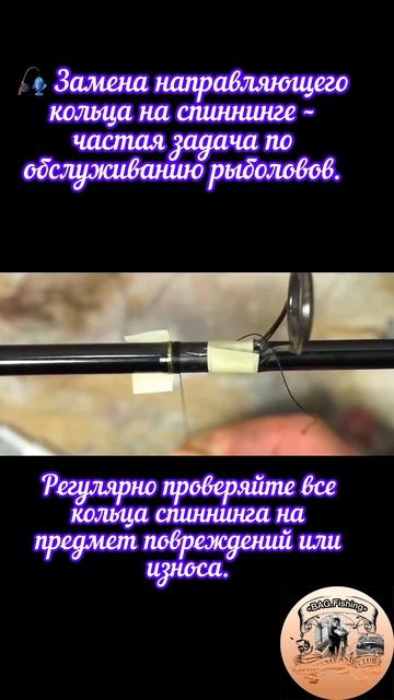 🎣 Замена направляющего кольца на спиннинге – частая
